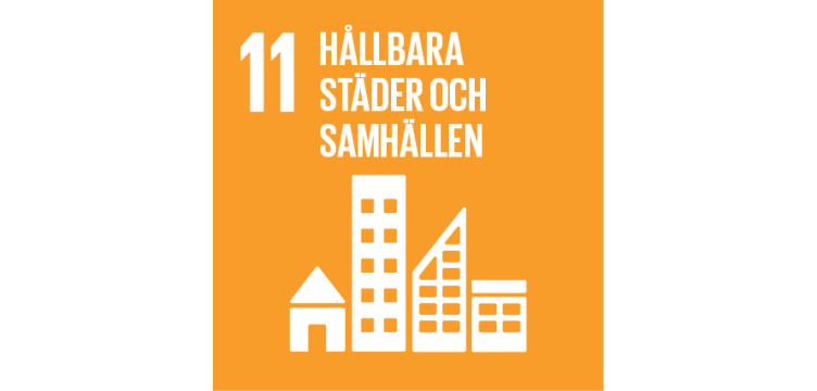 FN-mål illustration hållbara städer och samhällen