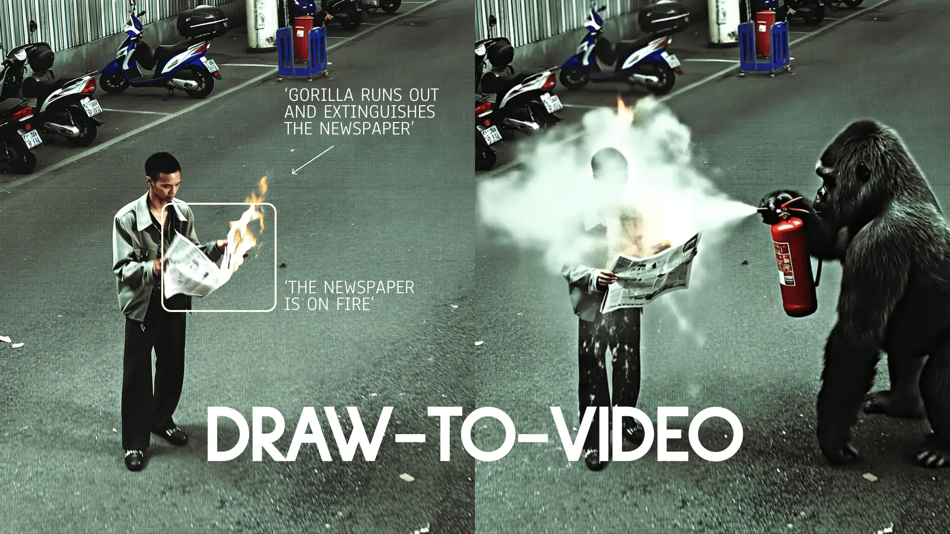 Higgsfield AI draw-to-video cinematic example