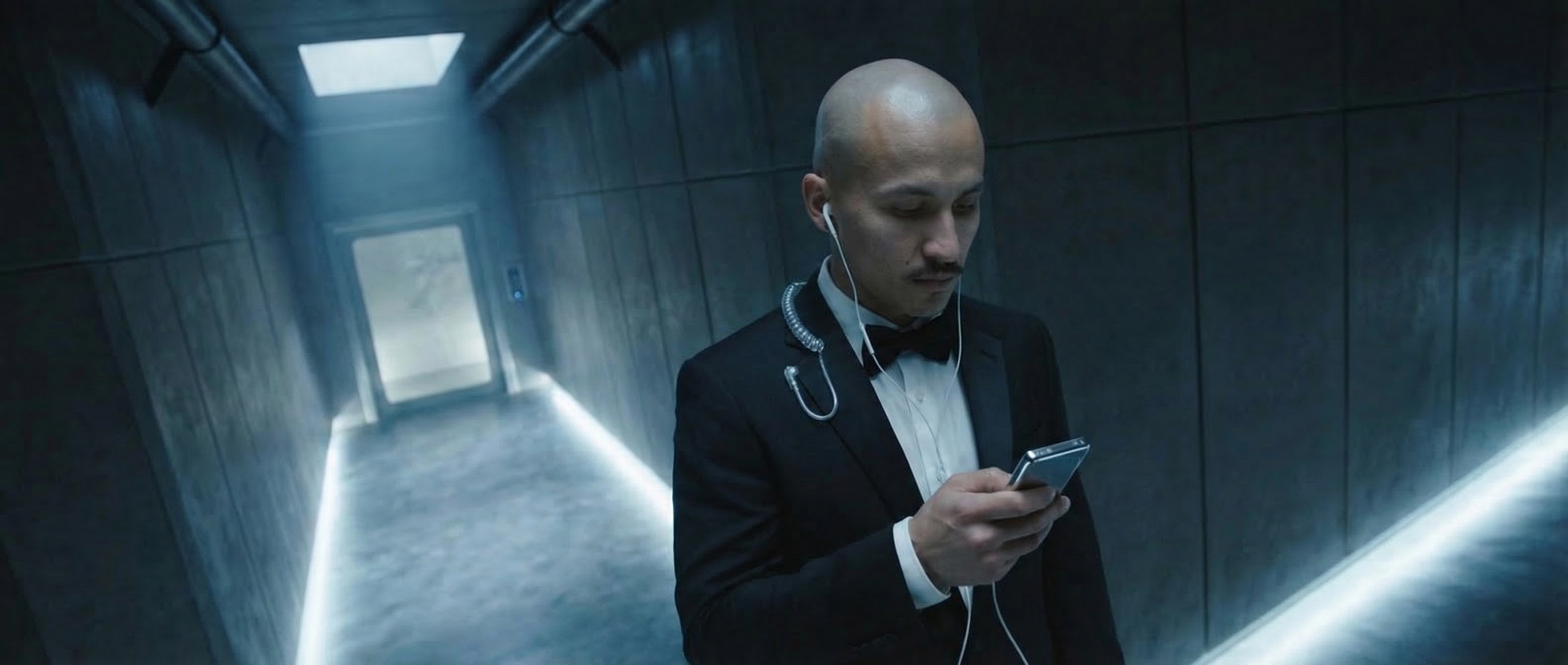 the guard is holding the iPod