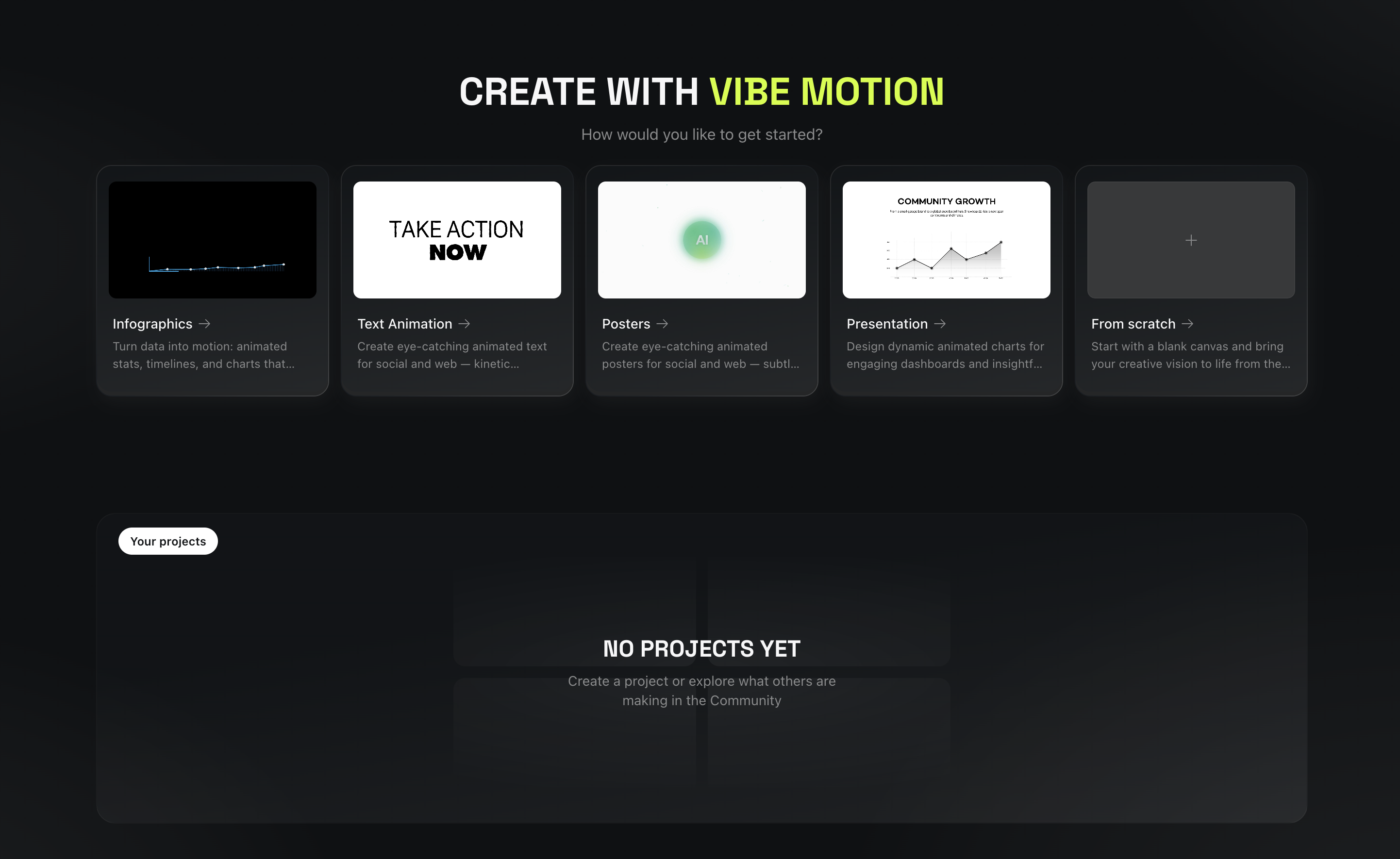 ai motion design vibe motion