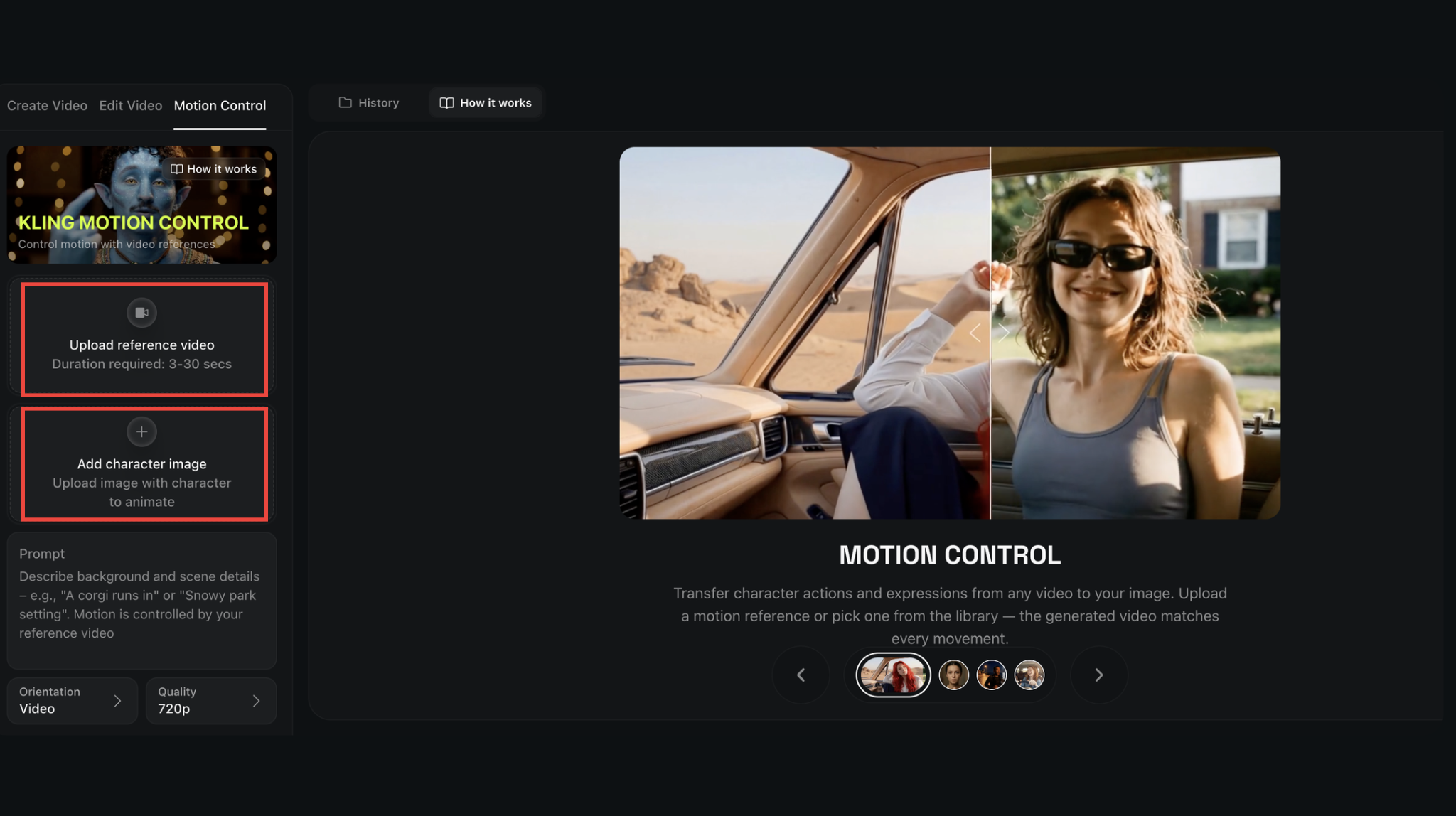 kling motion control