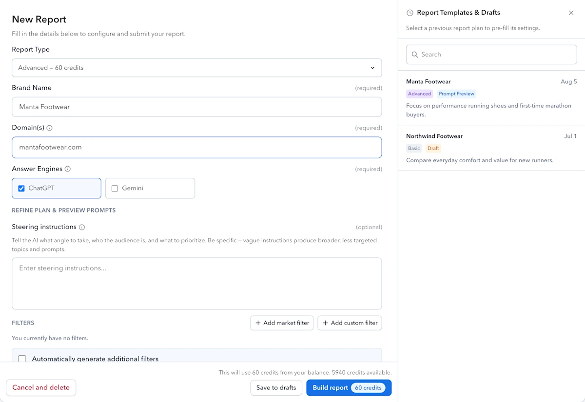 new-report-page