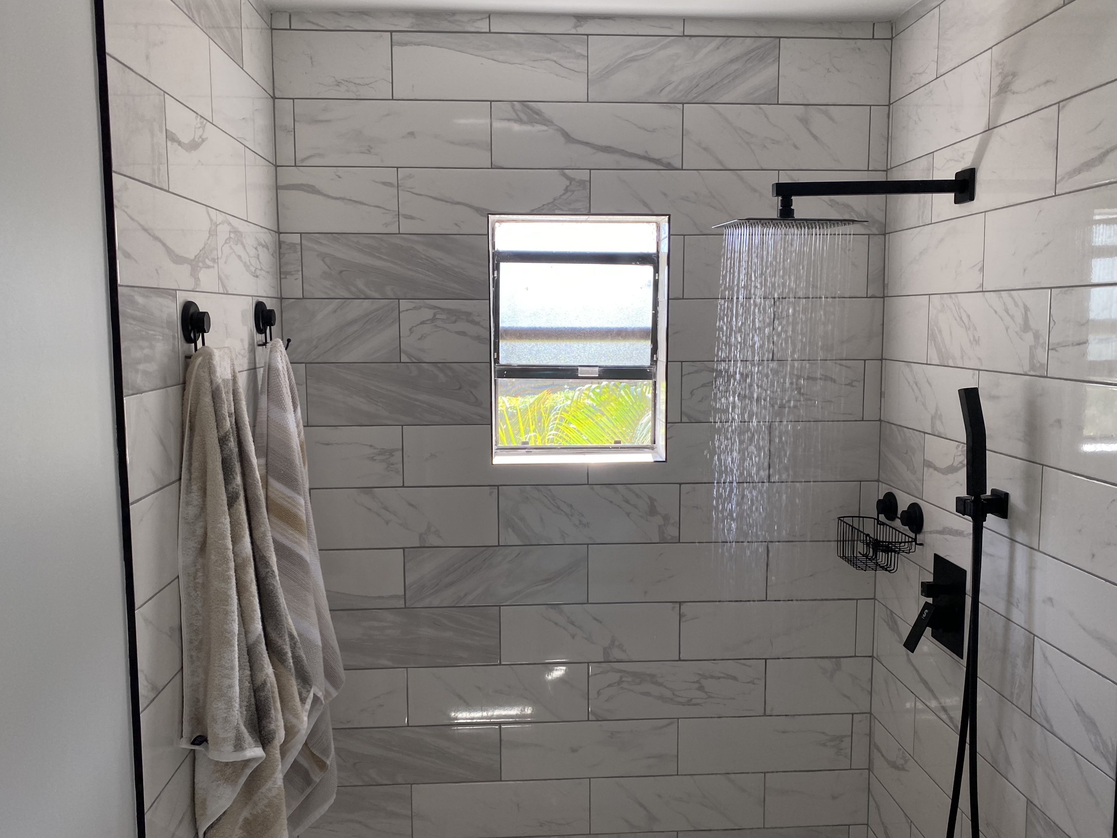 Doorless showers mean less to clean, more accessibility and a cleaner finish. (Courtesy) 