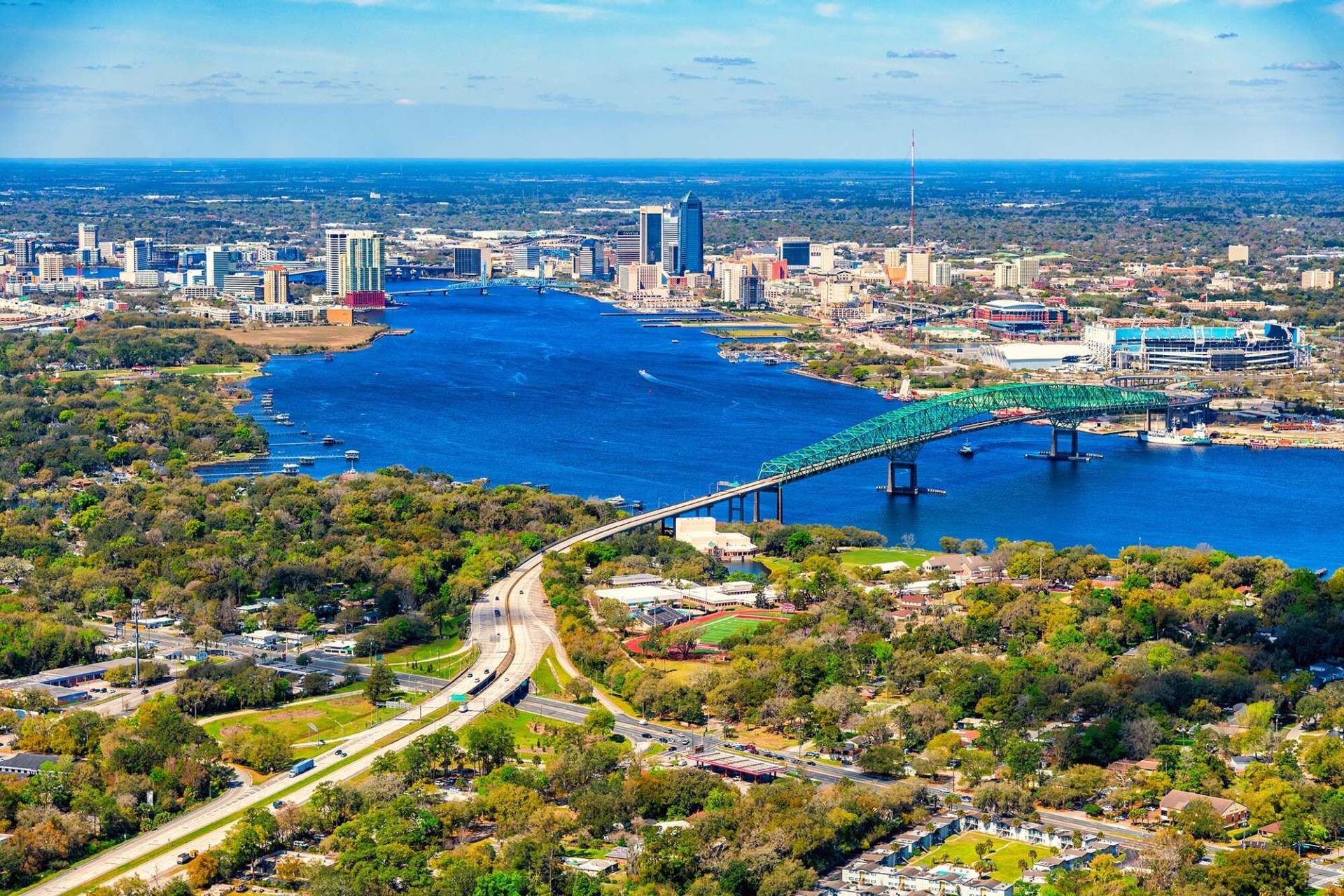Jacksonville with bridge