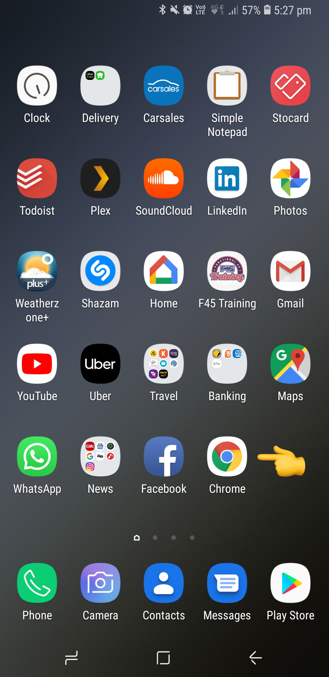 Android Chrome Sharesight