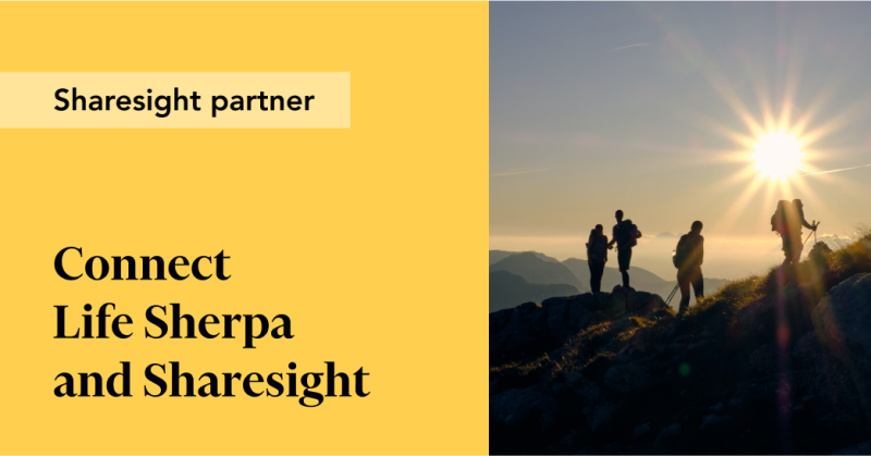 Connect Life Sherpa and Sharesight
