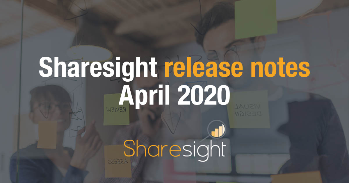 Sharesight release notes April 2020