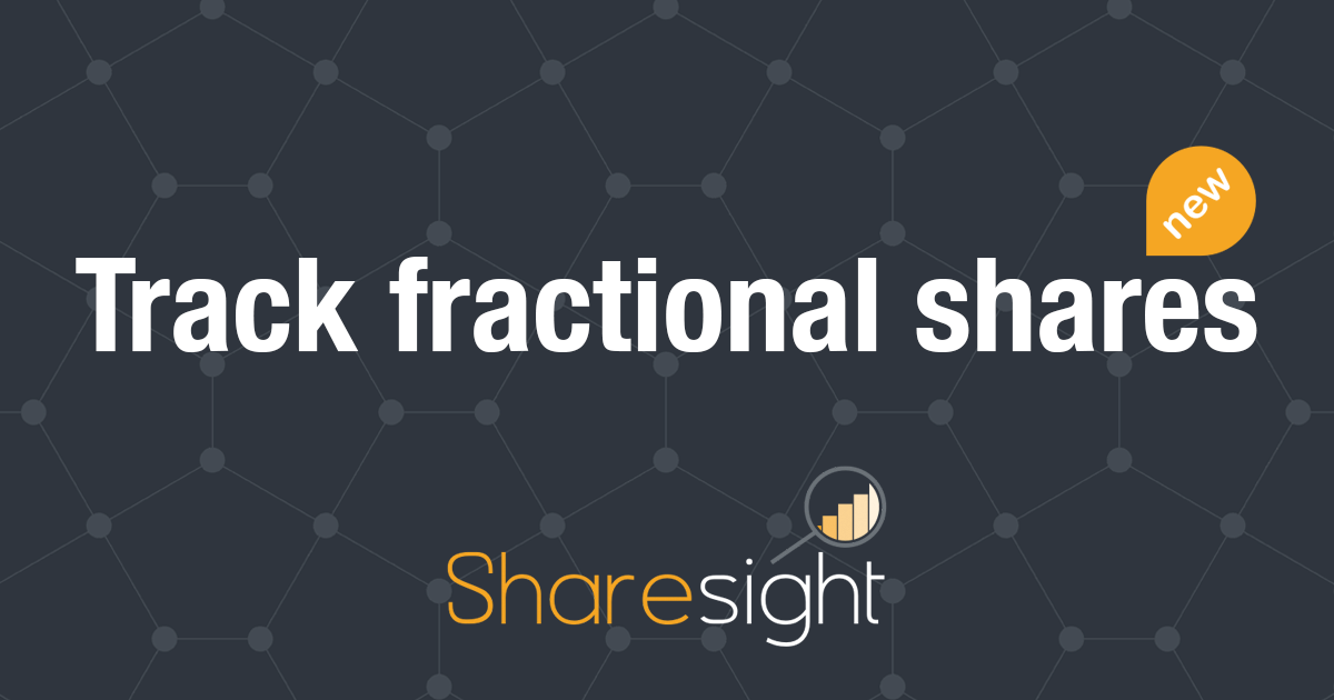featured - Track fractional shares