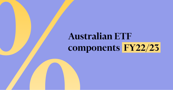 Australian ETF components 2022-2023