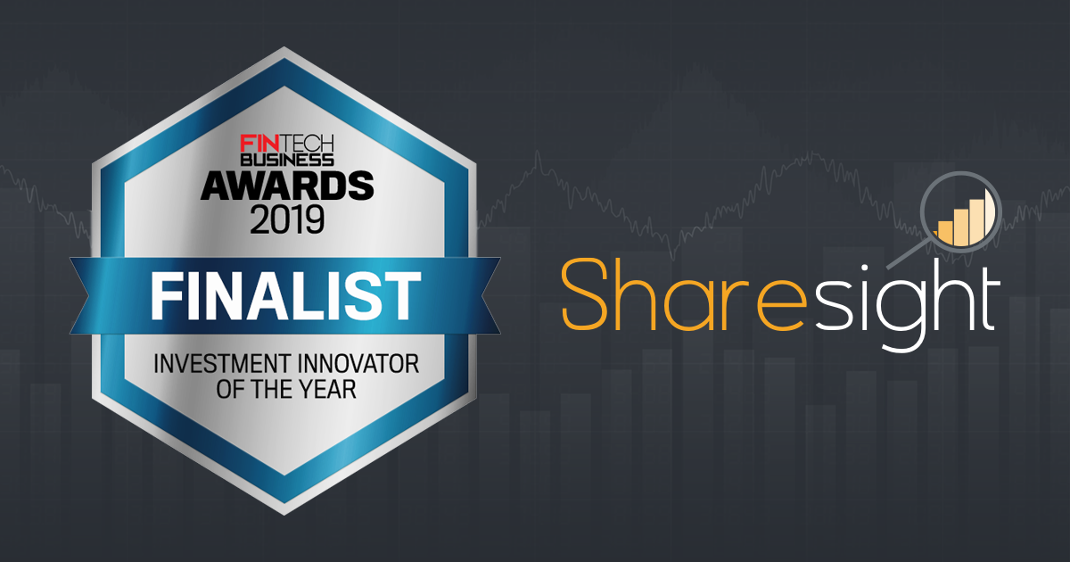 featured - Fintech Business Awards 2019 - Sharesight