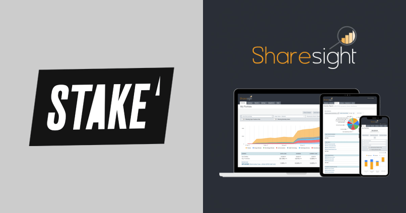 Stake shop for shares sharesight