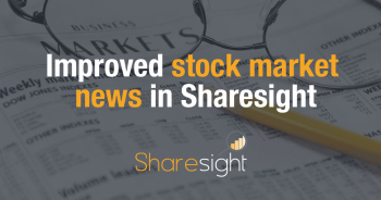 Improved stock market news in Sharesight