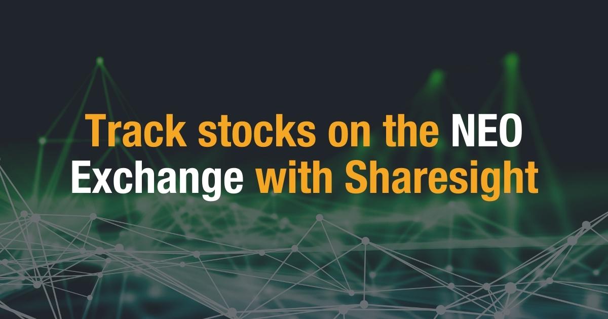 Track stocks on the NEO Exchange with Sharesight Sharesight Blog