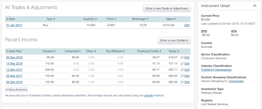 ASX 300 sector and stock performance 2013 2018 Sharesight Blog