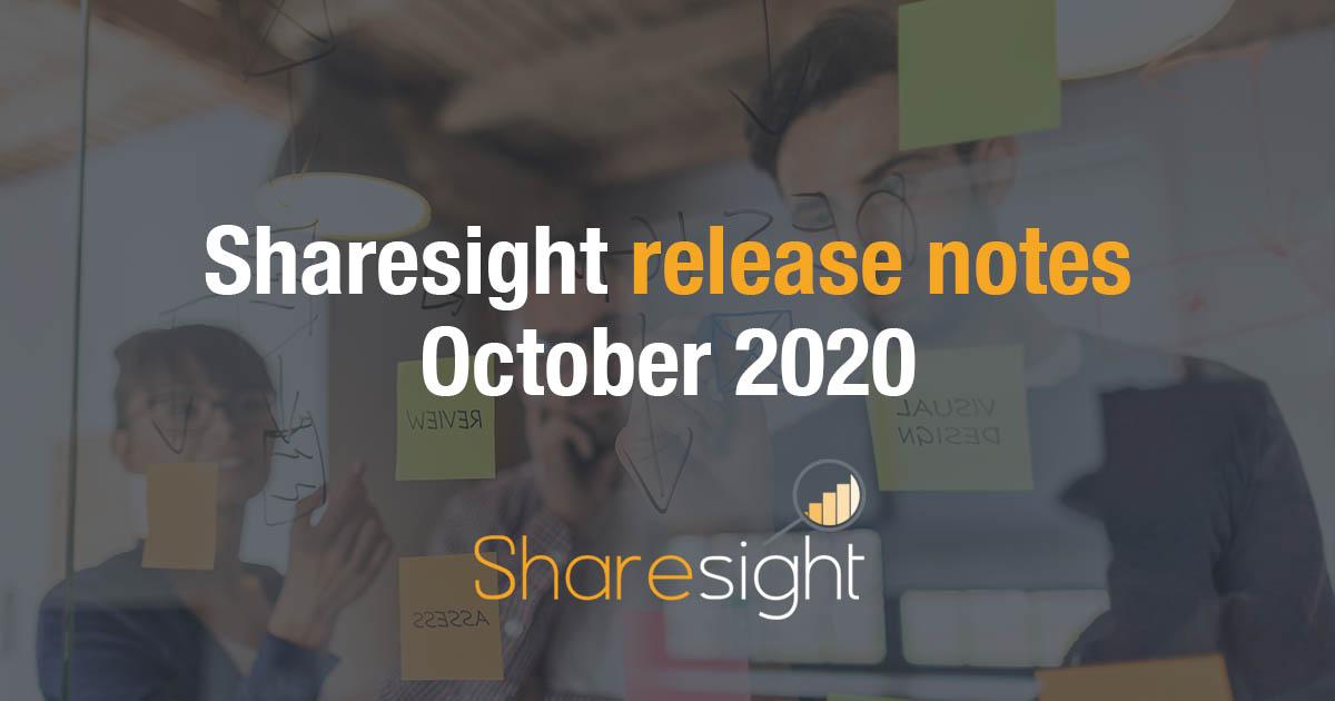 Sharesight release notes October 2020