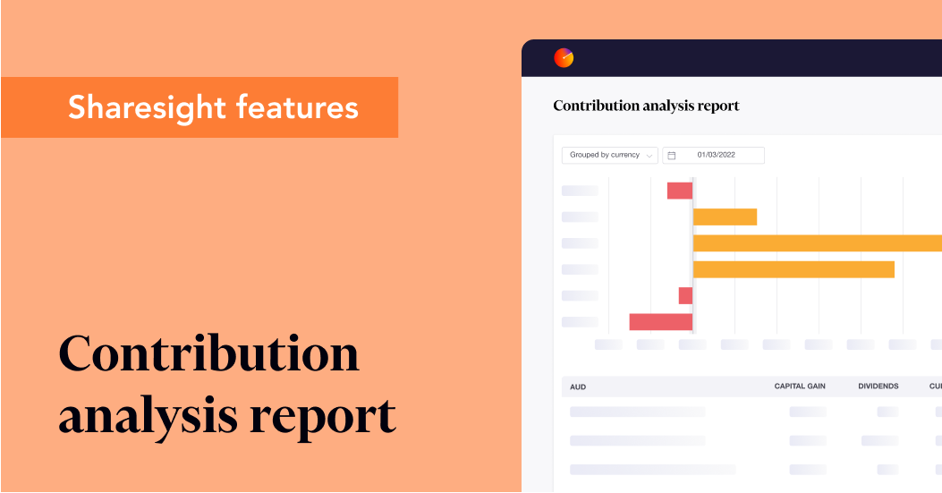 View your portfolio performance with the contribution analysis report ...