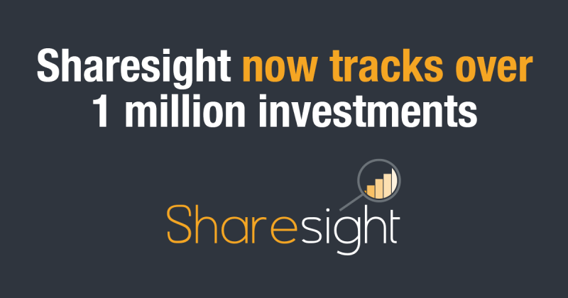 Sharesight tracks 1 million investments