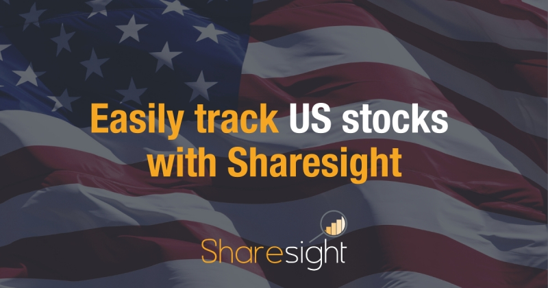Track US stocks with Sharesight