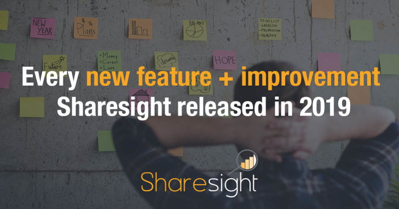 Every new feature + improvement Sharesight released in 2019