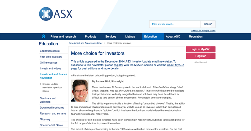 ASX Newsletter - Featured