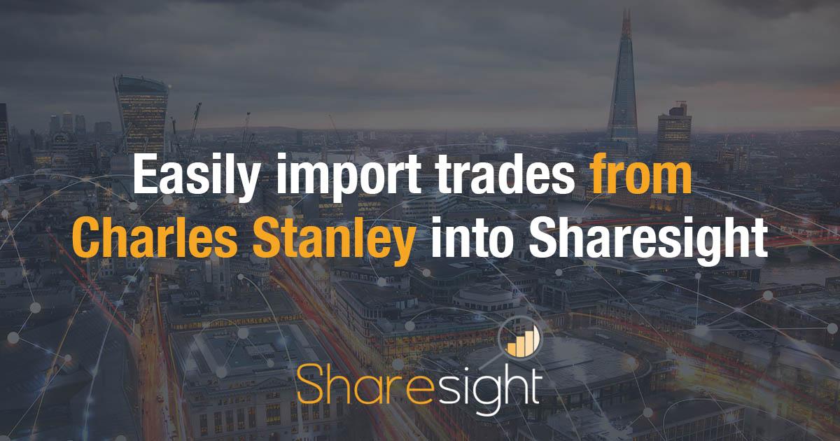 Sharesight Charles Stanley trades