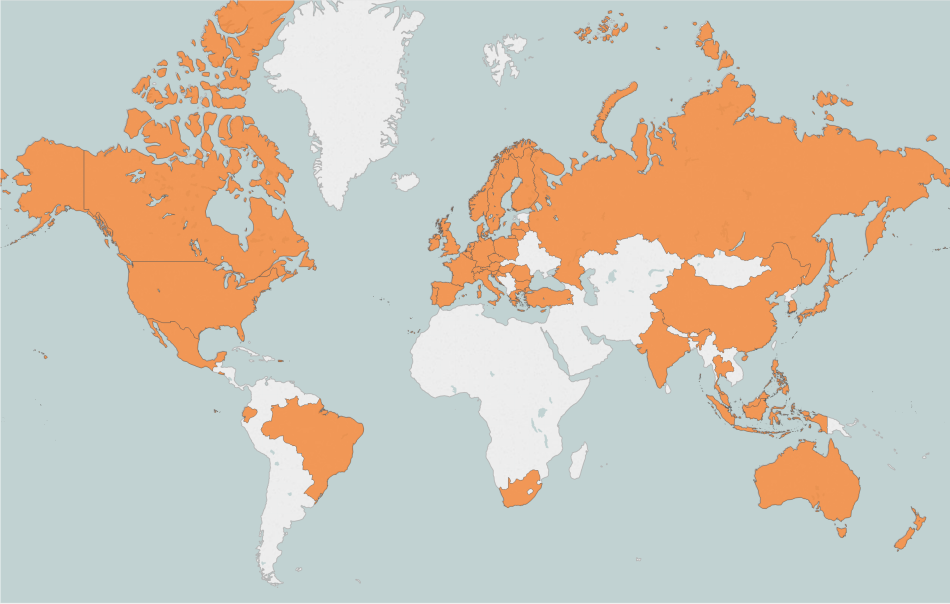 Sharesight - Global Client Map