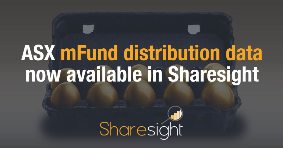 ASX mFund distribution data now available in Sharesight