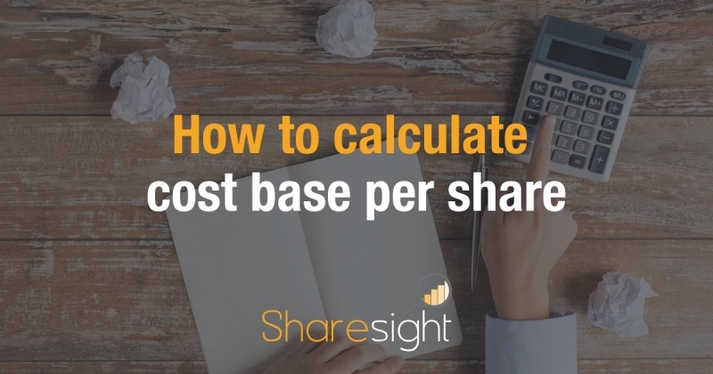 How to calculate cost base per share