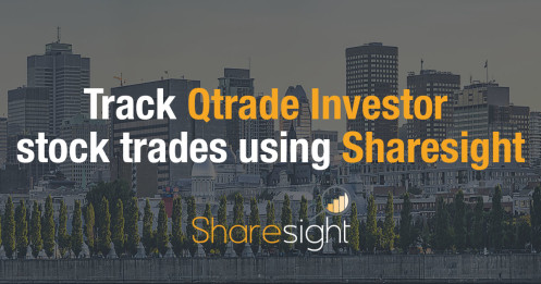 Track Qtrade Investor Stock Trades