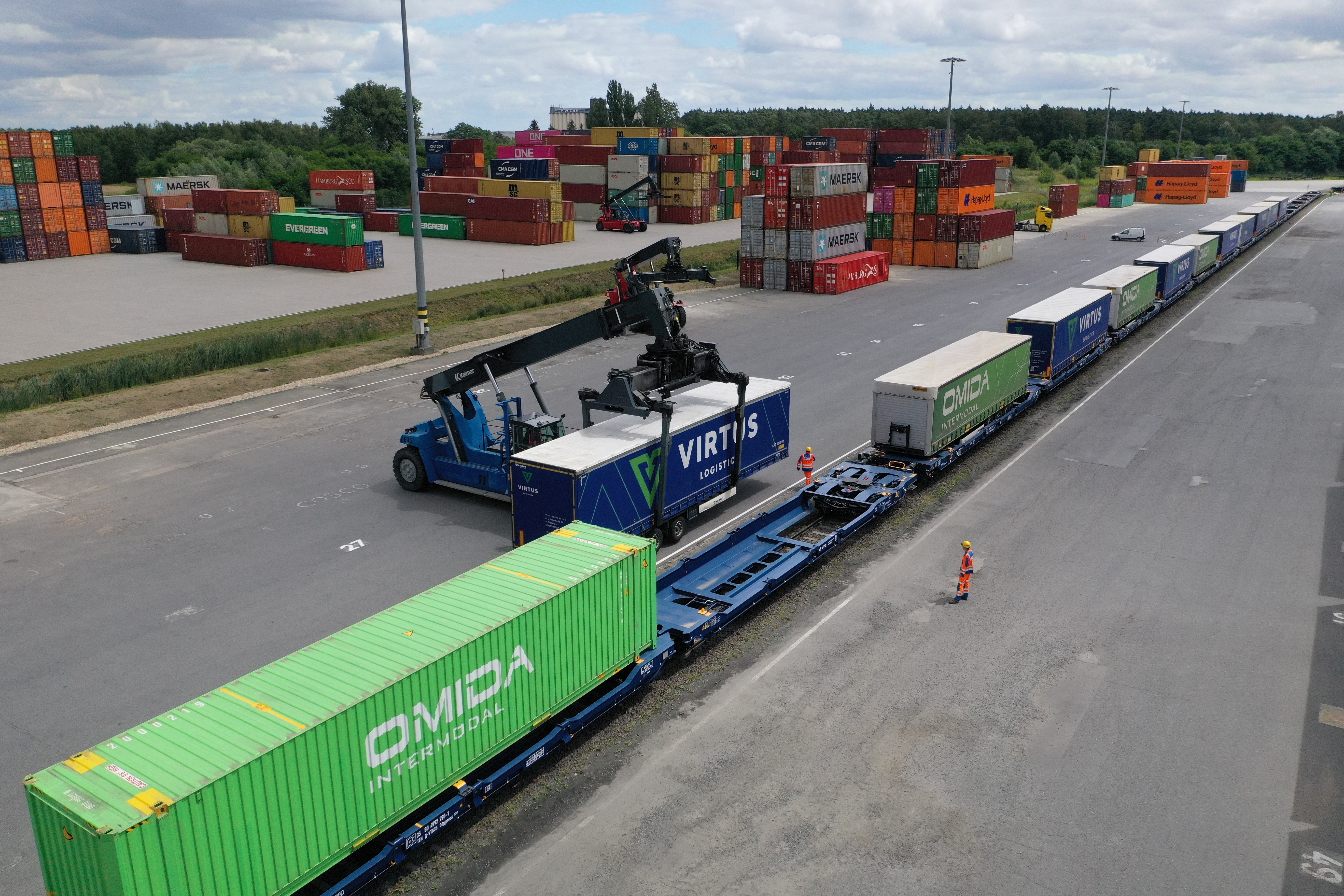 Nowe połączenie intermodalne kolejowe Poznań - Duisburg Omida 