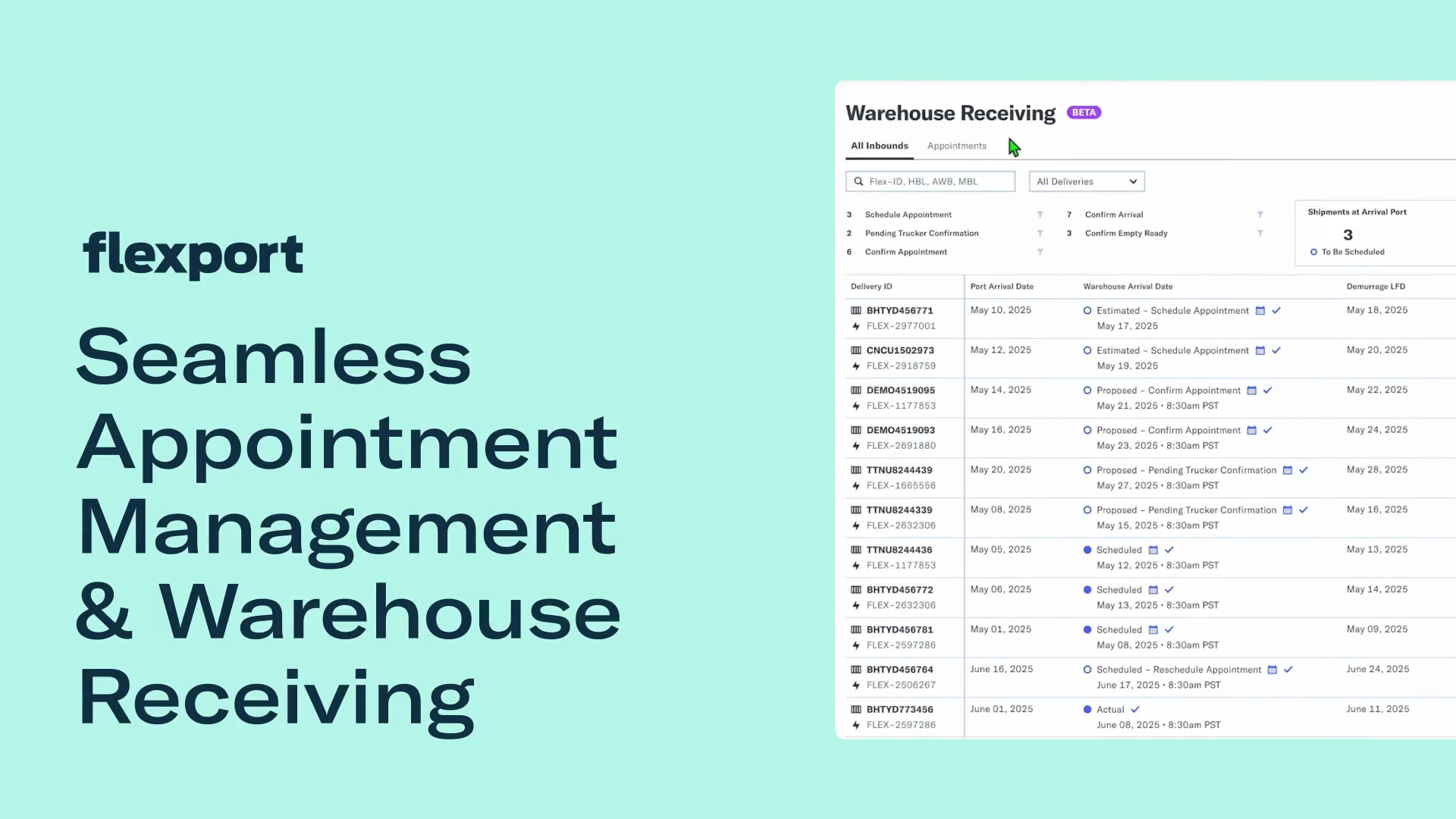 Seamless Appointment Management & Warehouse Receiving