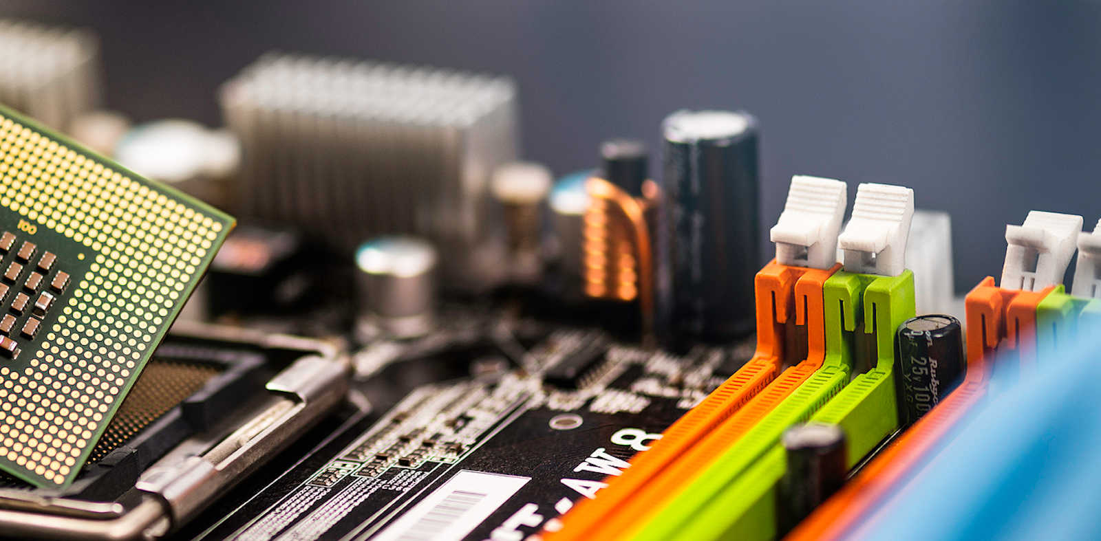 Image of a circuit board for sanctions review masthead