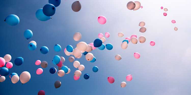 Balloons floating - 202202 Inflated Worth research report masthead