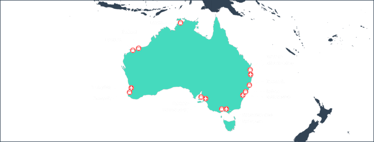 Australia major ports