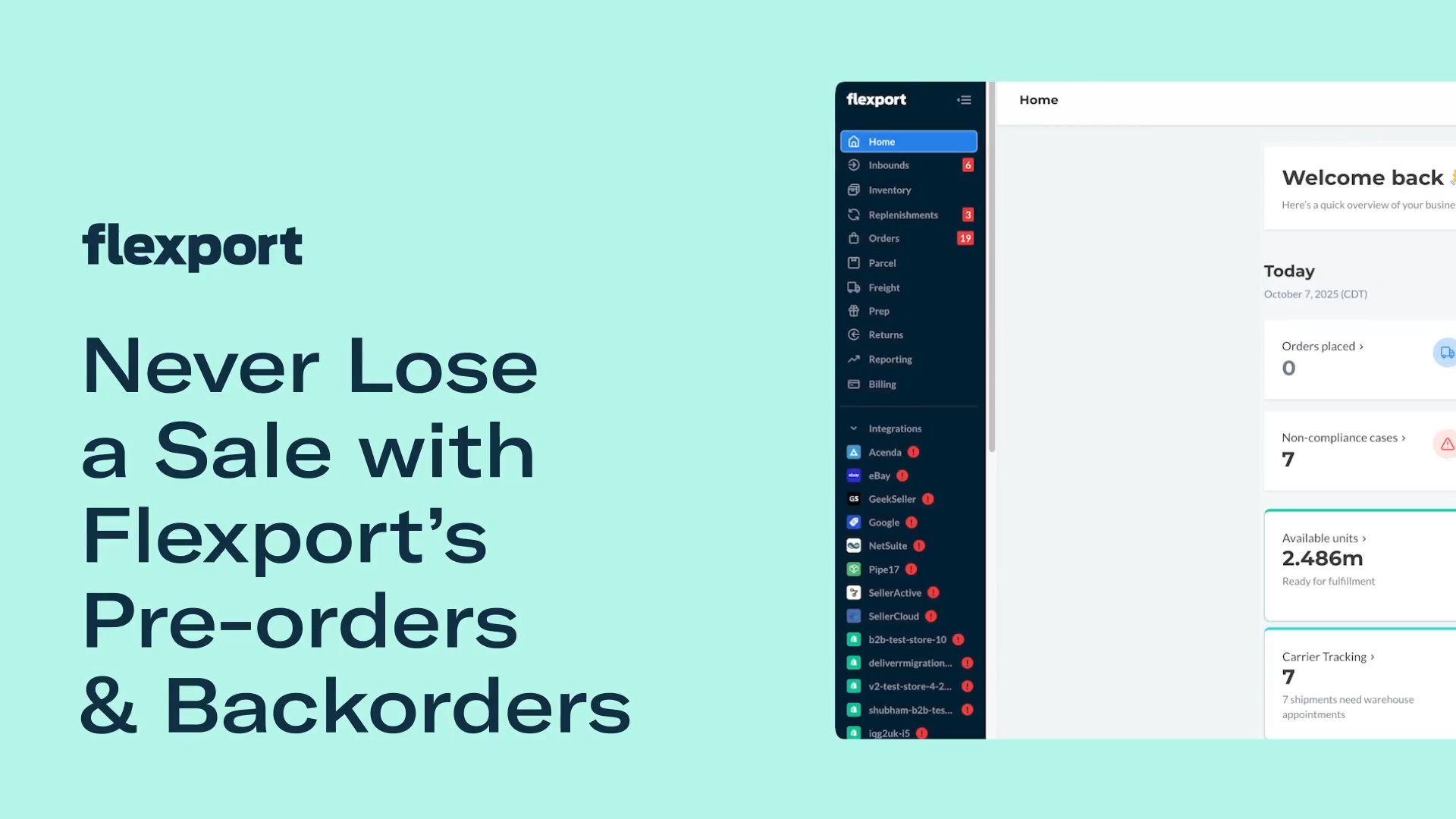 Never Lose a Sale with Flexport-s Pre-orders & Backorders
