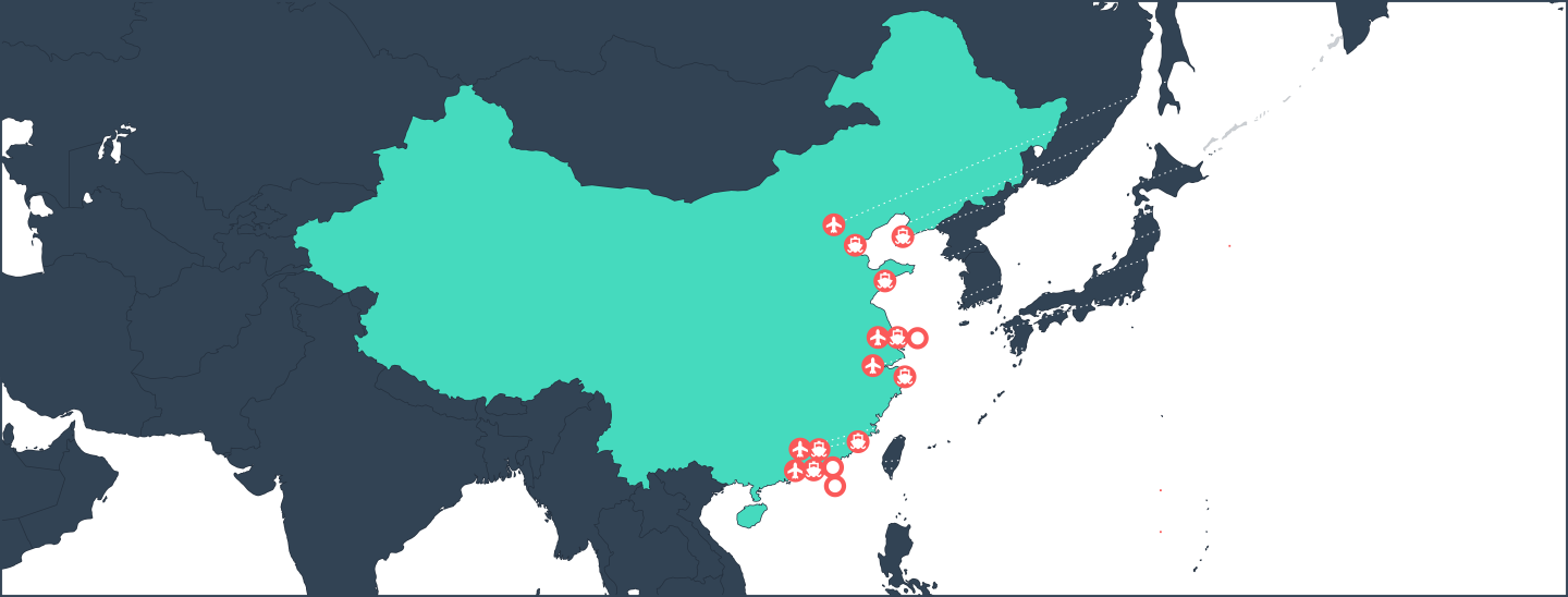 China major ports