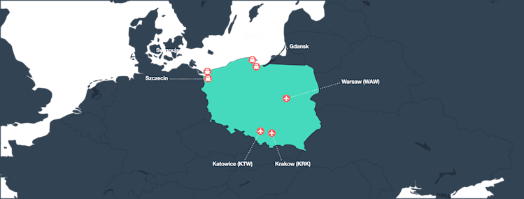 Poland major ports