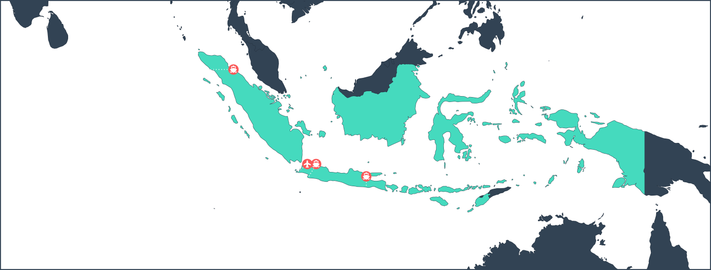 Indonesia major ports