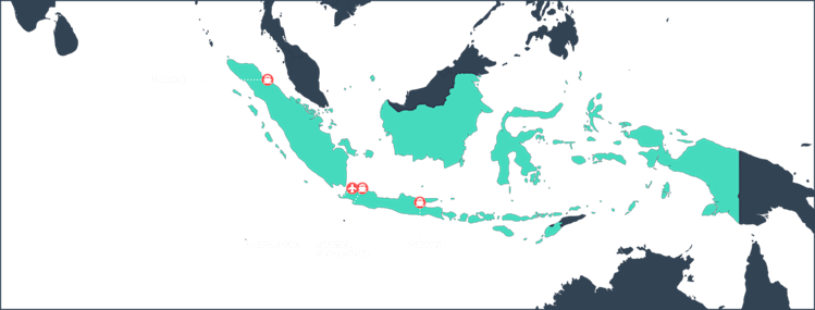 Indonesia major ports