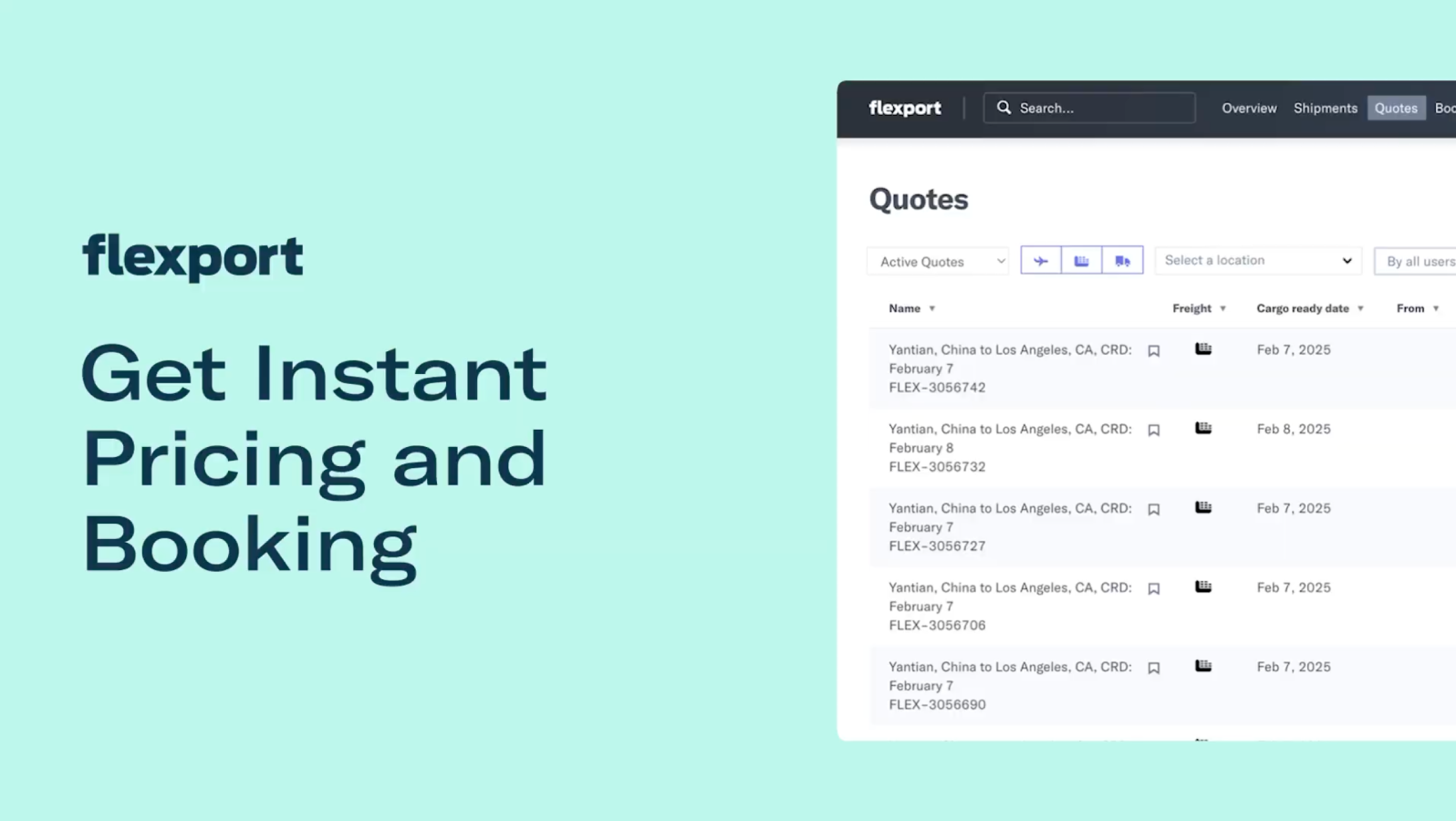 Get Instant Pricing and Booking