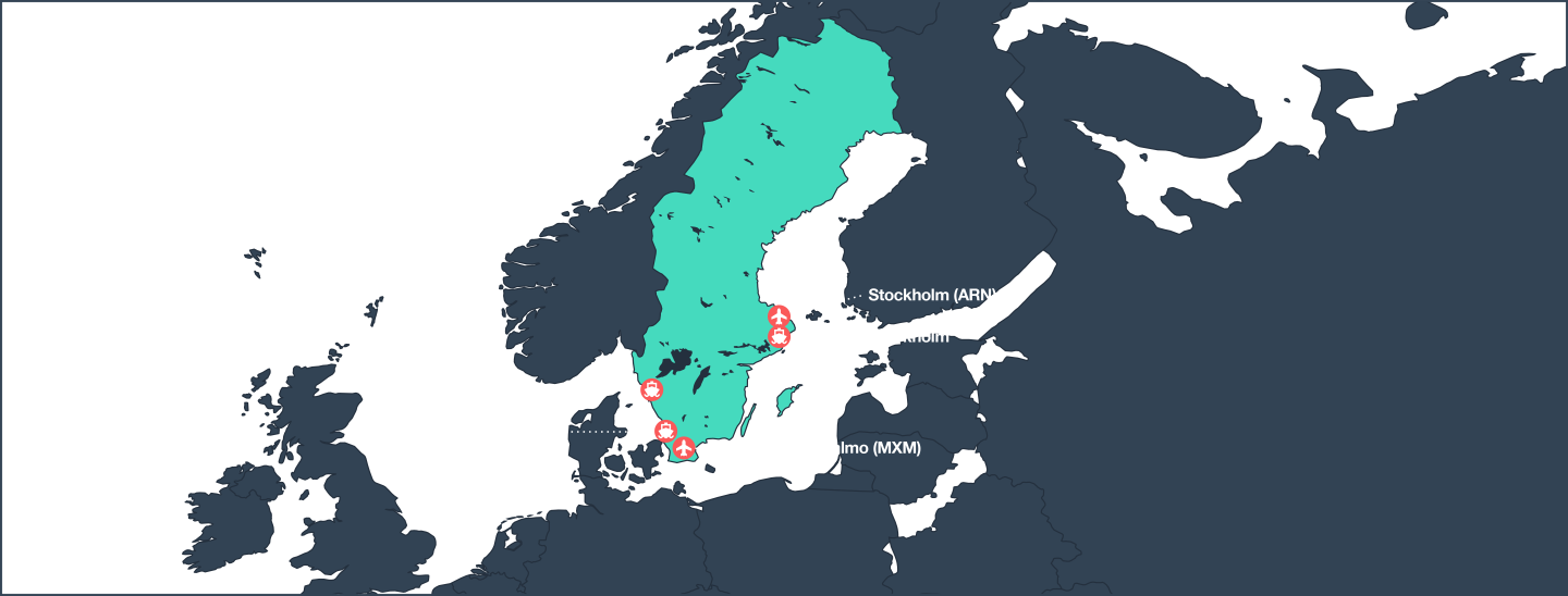Sweden major ports