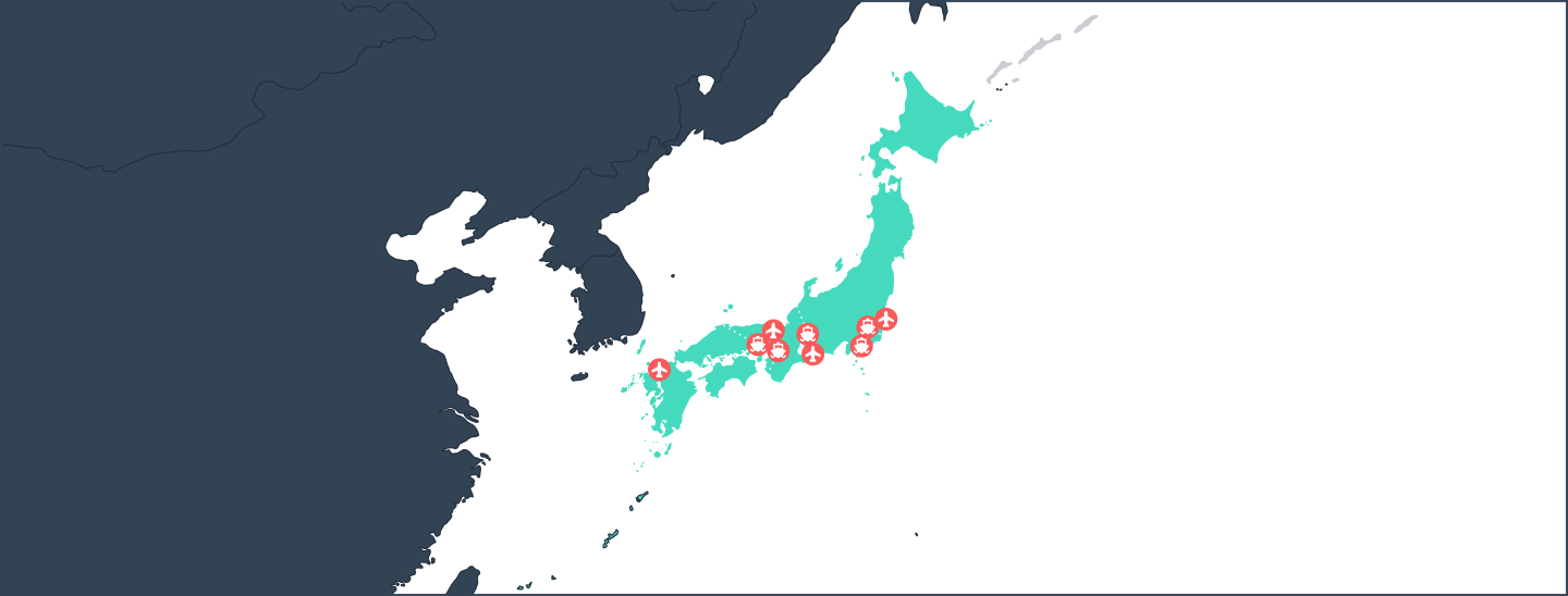 Japan major ports