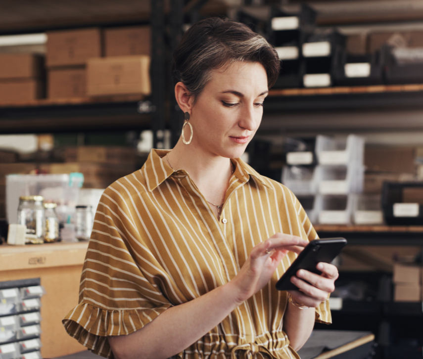 Small Business Owner in Warehouse