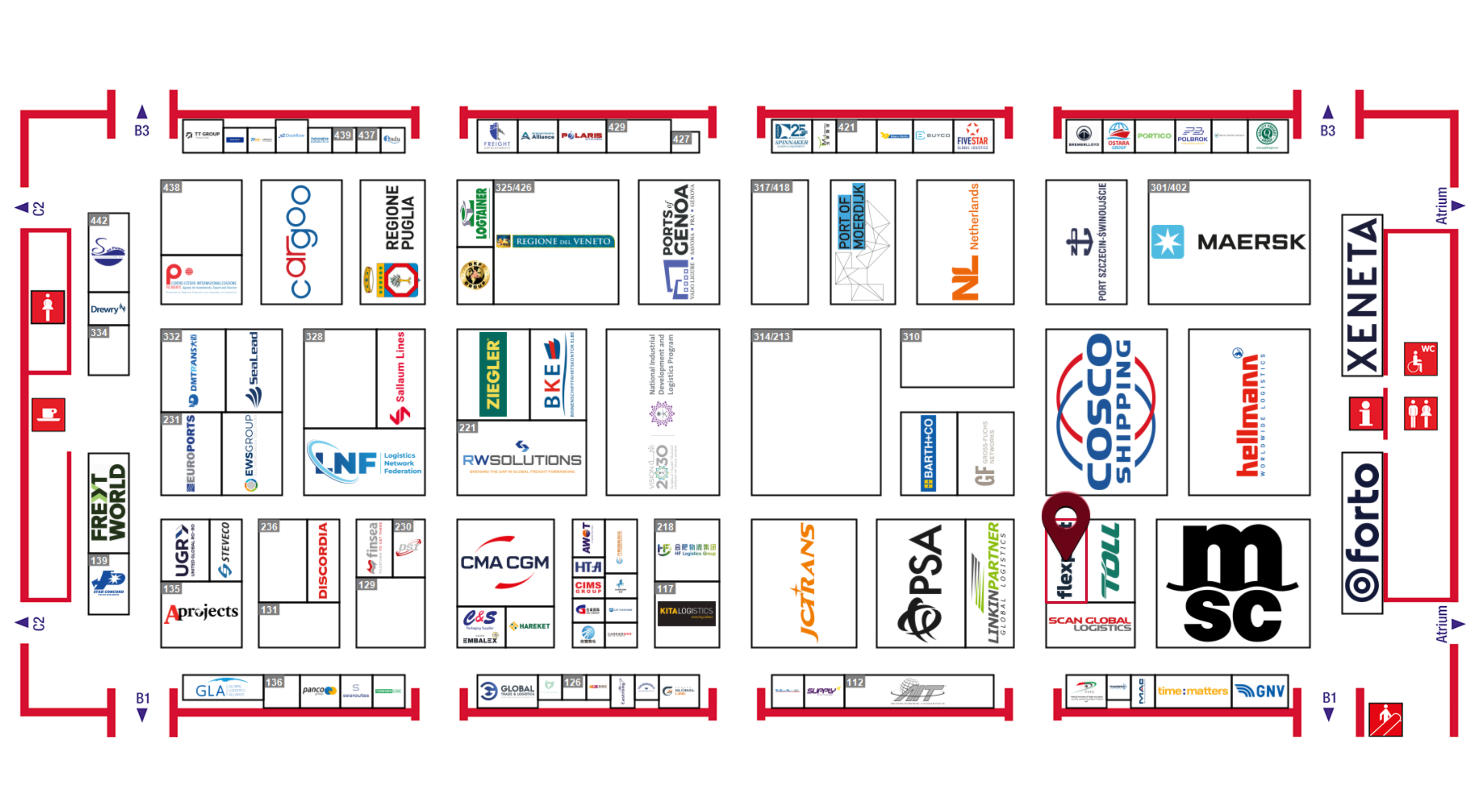 transport logistic Munich 2025 floor plan