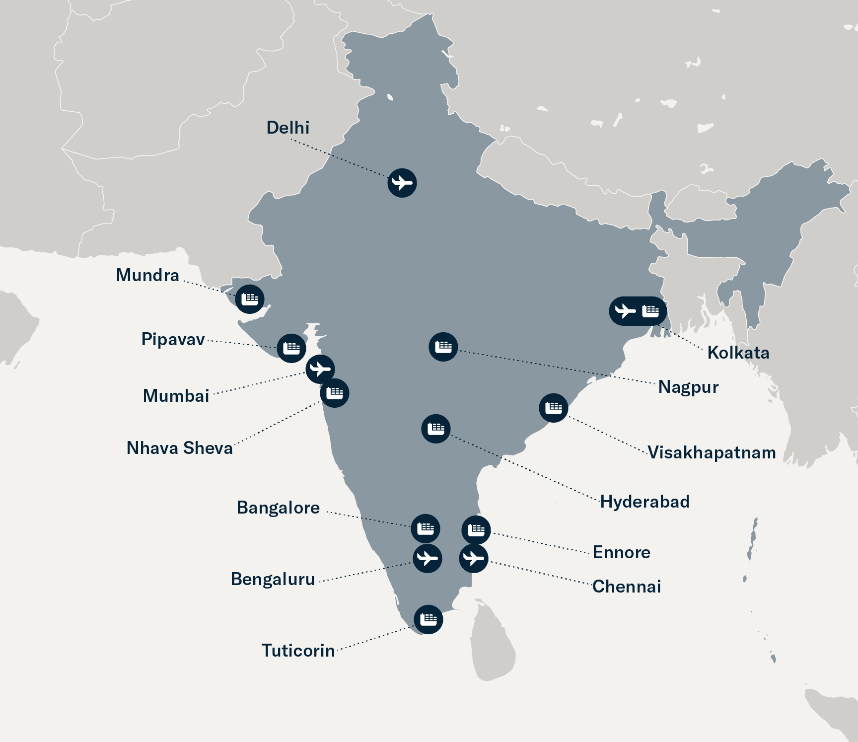 Flexport-Service-Map-India