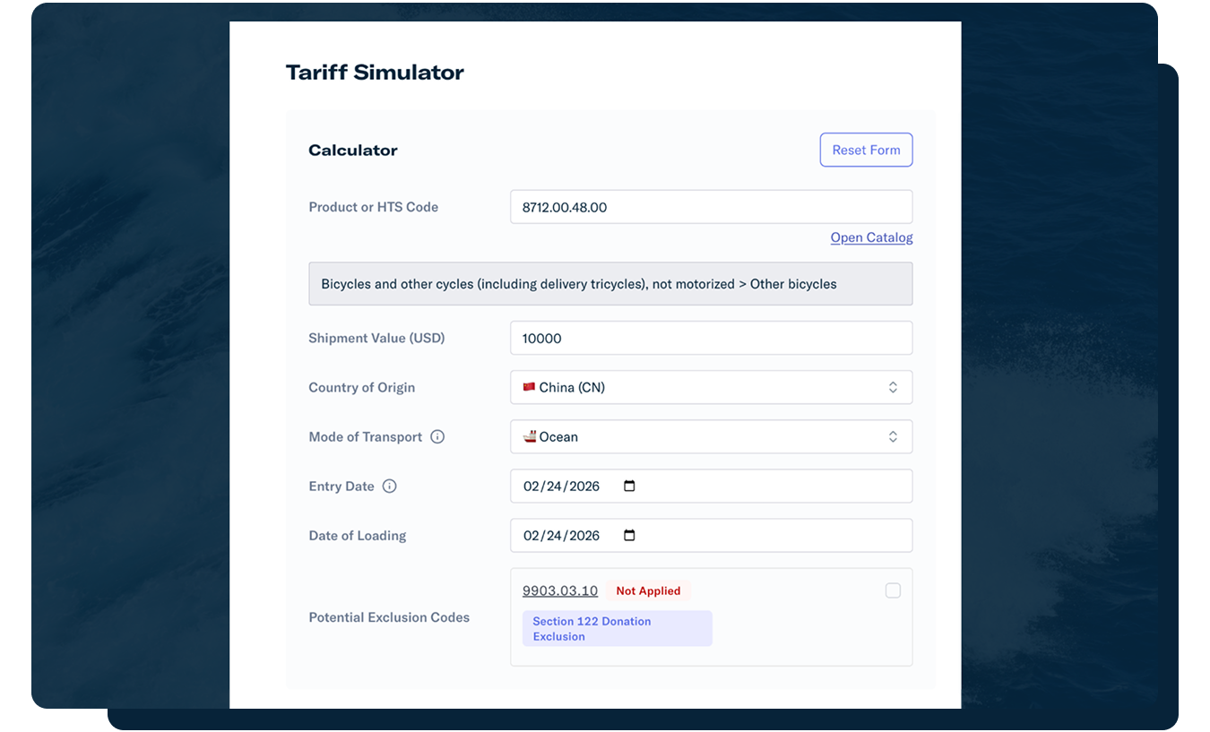 tariff simulator