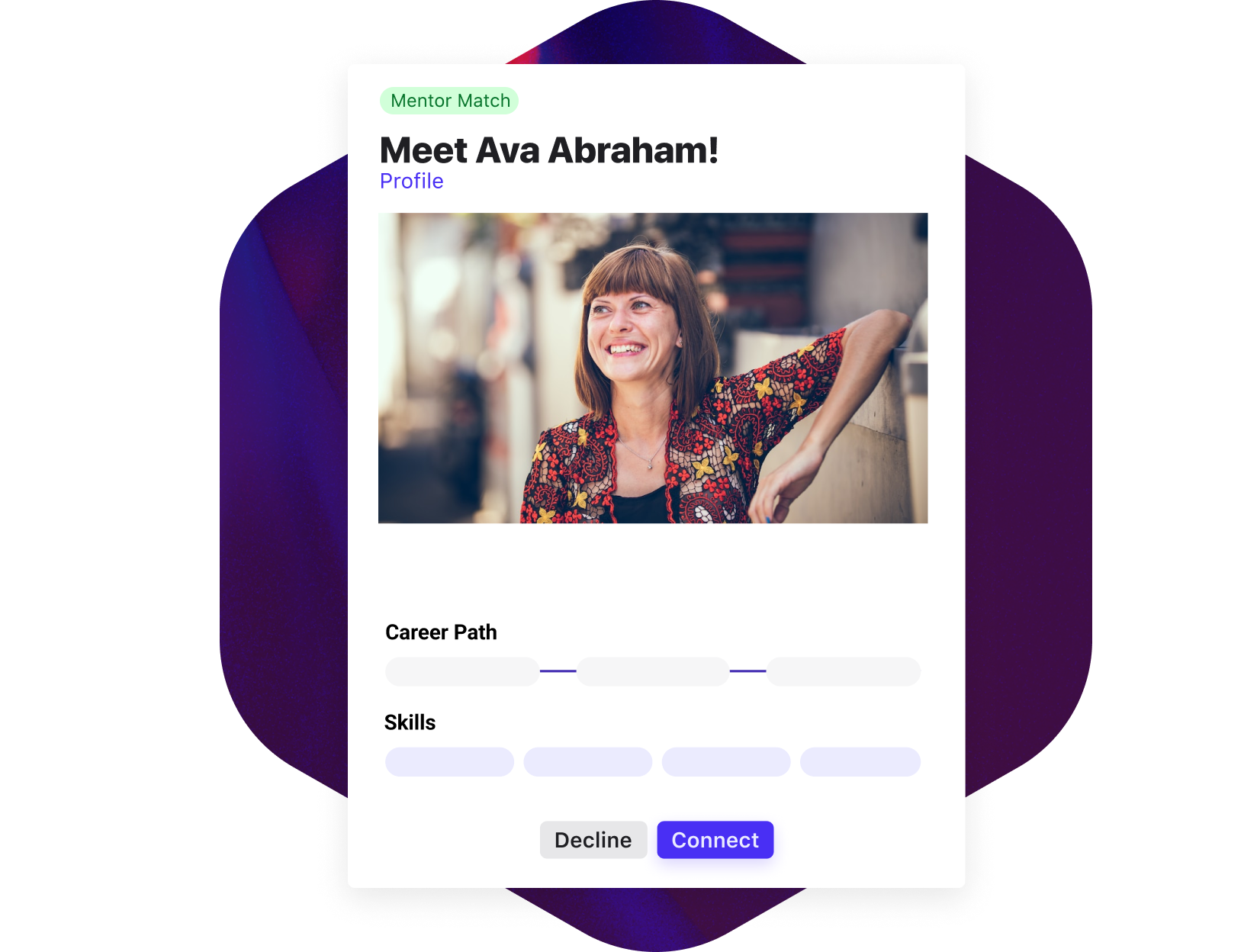 Screenshot - talent portals - Ava Abraham profile