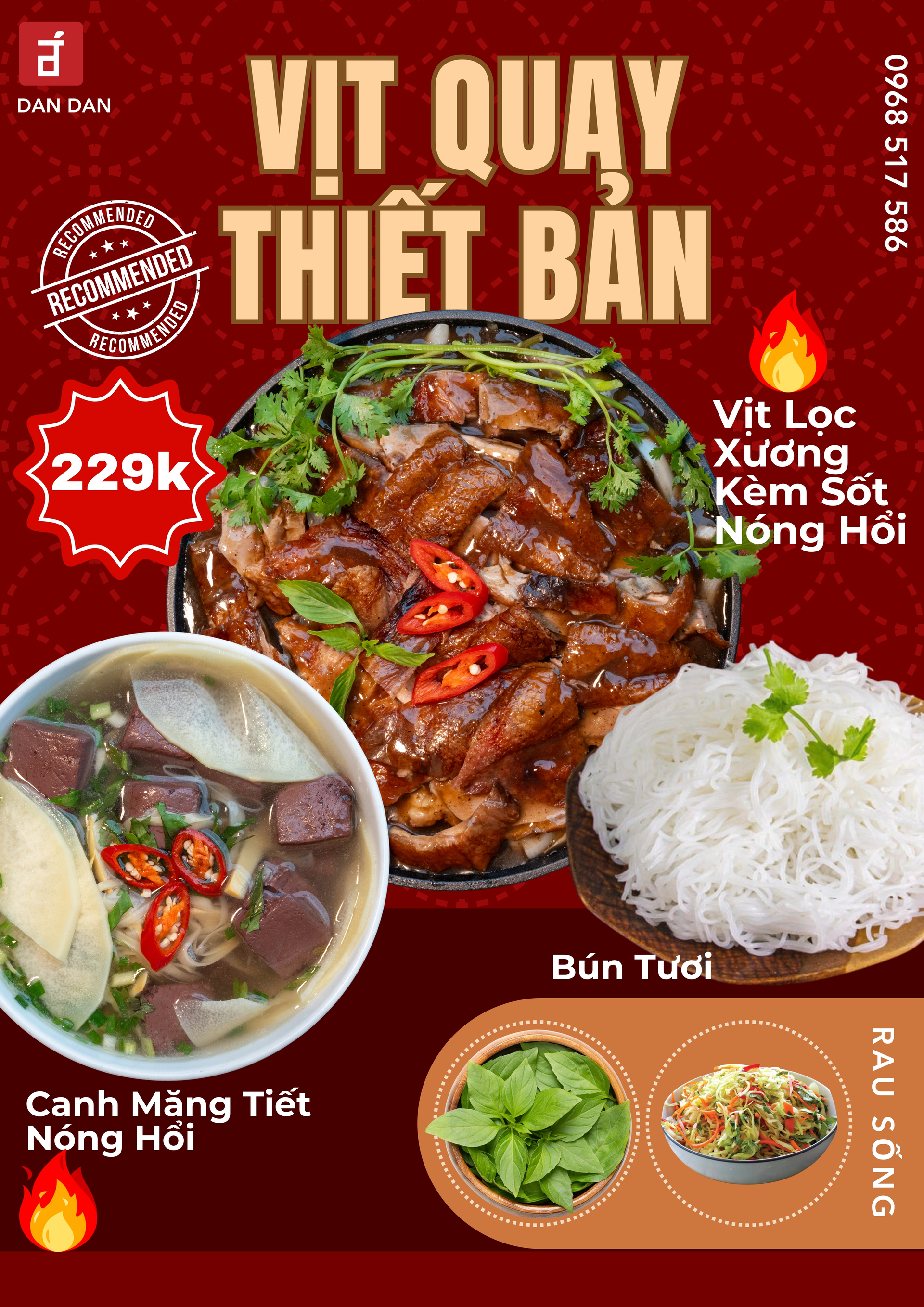 Combo Vịt Quay Thiết Bản