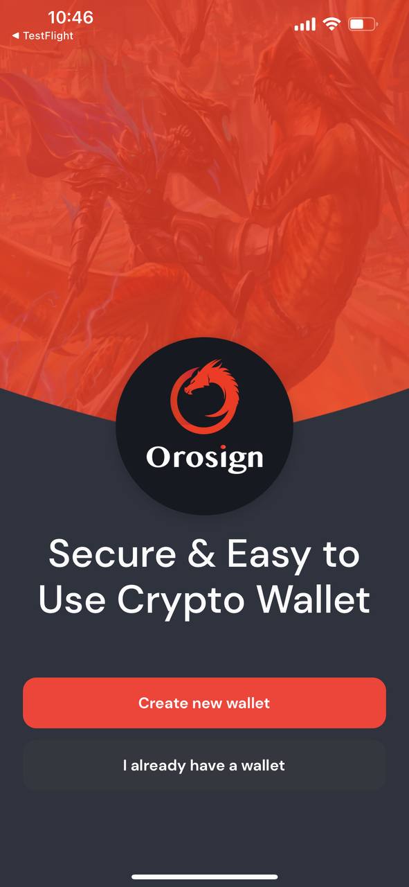 create new wallet