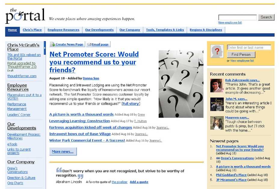 Enterprise Social Software Case Study: Intrawest Placemaking